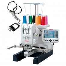 The Janome MB-4S is a well-regarded, single-head, four-needle embroidery machine that bridges the gap between high-end hobbyist and commercial production. It is designed to significantly boost productivity for small businesses and serious enthusiasts by allowing for automatic color changes and efficient multi-design stitching
