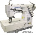 The Consew CN897VF is a heavy-duty, high-speed industrial coverstitch machine designed for professional garment construction and finishing. It is particularly well-suited for operations like hemming, seaming, and attaching elastic on a range of materials