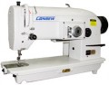 the Consew 199RB is an excellent choice and precisely matches the machine you're looking for. It is a versatile industrial machine that combines straight stitch and zigzag capabilities with the benefits of a large bobbin and a longer arm for bigger projects