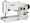 the Consew 199RB-1A-1 is precisely the machine you're describing. It's a classic and versatile industrial machine that combines a single needle, drop feed, straight stitch, and zigzag capabilities with a large bobbin, and it uses the 2-step / 1-stitch zigzag pattern you're looking for