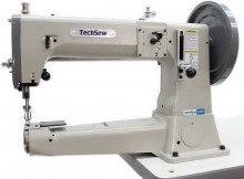 The Highlead GC24618 Series is indeed a post-bed, compound feed machine with a roller (often called a roller presser or roller foot). This combination of features confirms it is designed for very specific heavy-duty applications.
