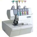 This machine functions as both a coverstitch and a safety-stitch serger, making it suitable for a wide range of applications from delicate silks to heavy denim