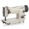 This is a highly-regarded industrial machine known for its robust construction and ability to sew through a wide range of heavy materials like leather, canvas, and denim .