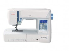 The Janome Skyline S5 is a highly-regarded, feature-rich computerized sewing machine that has earned a loyal following among sewists of all levels. It's celebrated for its exceptional stitch quality, powerful motor, spacious work area, and quiet operation, making it a joy to use for everything from garment construction to intricate quilting