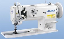 The Juki DNU-1541 is a legendary industrial machine specifically engineered for sewing heavy and difficult materials like leather, canvas, and upholstery. It's renowned for its powerful and precise "unison-feed" (walking foot) system, which ensures even feeding of multiple layers without shifting. It's a top choice for professionals in automotive, marine, and leather goods industries