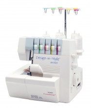 It's important to note that this model appears to be a versatile, portable coverlock machine designed for sewists who want the ability to create both professional overlock finishes and coverstitch hems in a single unit