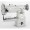 This is a specialized industrial machine featuring a narrow cylinder arm (often called a "pico" or "piping" cylinder) combined with a vertical-axis hook and a vertical-axis bobbin case.
