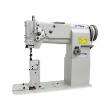 the Techsew 860 Post Bed Walking Foot Industrial Sewing Machine for you. While a detailed official spec sheet isn't readily available in this search, I found a very helpful discussion from real users on a leatherworker forum that provides valuable insights into the machine's reliability and application .