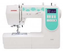 The Janome 6100 (often listed as the DC6100) is a highly-regarded, fully computerized sewing machine celebrated for its robust metal construction, ease of use, and extensive features. It was a popular model favored by dressmakers and quilters for its powerful performance and versatility