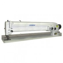 It's a single-needle, walking-foot zigzag machine with a 30-inch long arm and the Stitch Type-1A pattern .