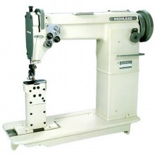 The Highlead GC24018 Series consists of specialized industrial sewing machines designed with a 178mm post bed to facilitate the sewing of three-dimensional and curved items like shoes, bags, and hats