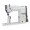 It is a specialized machine designed for sewing three-dimensional items like footwear and hats, featuring a 7-inch post bed and a synchronized upper and lower roller feed mechanism.